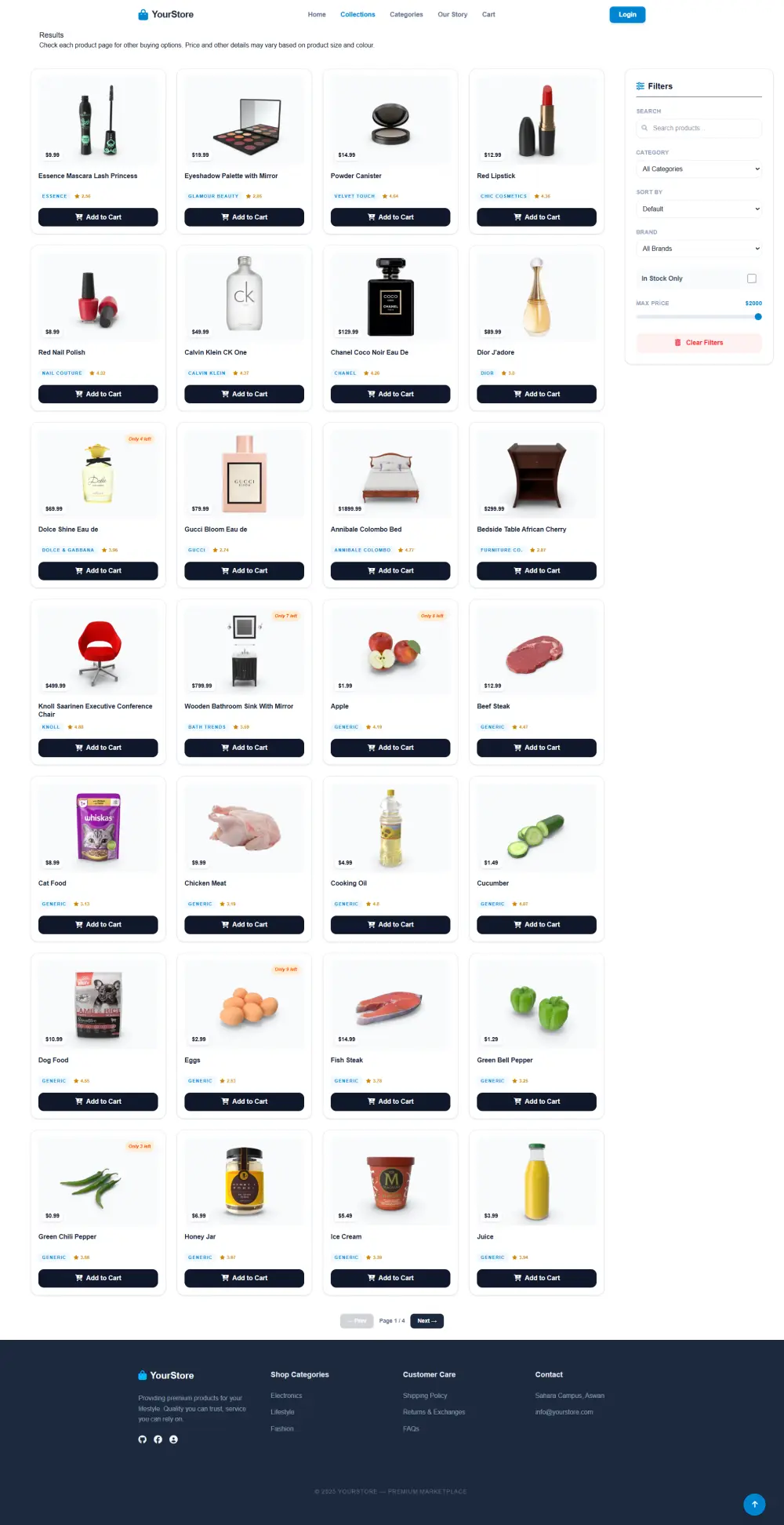 تصميم صفحة ويب ثابتة بـ HTML و CSS — تصميم بسيط وأنيق