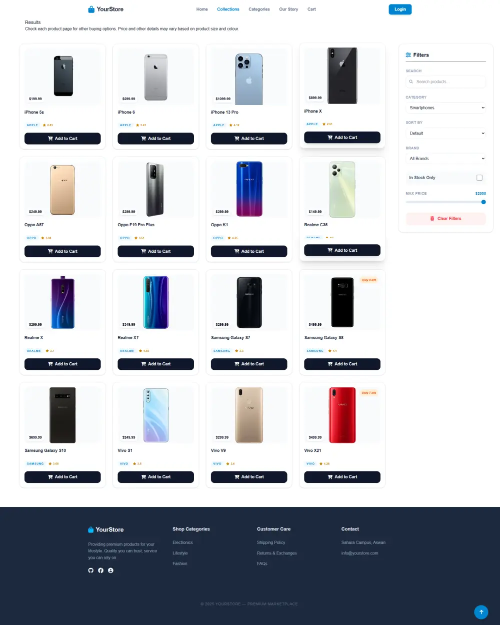 تصميم صفحة ويب ثابتة بـ HTML و CSS — تصميم بسيط وأنيق
