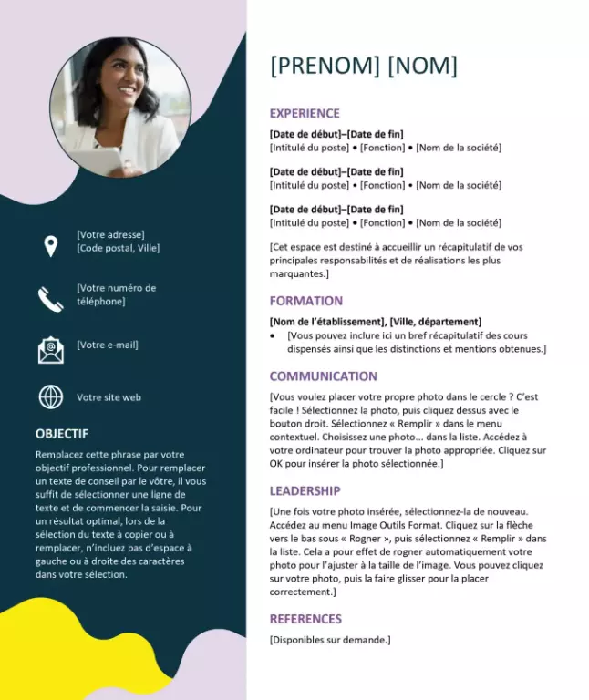 تصميم وتنفيذ CV احترافي انجليزي وعربي