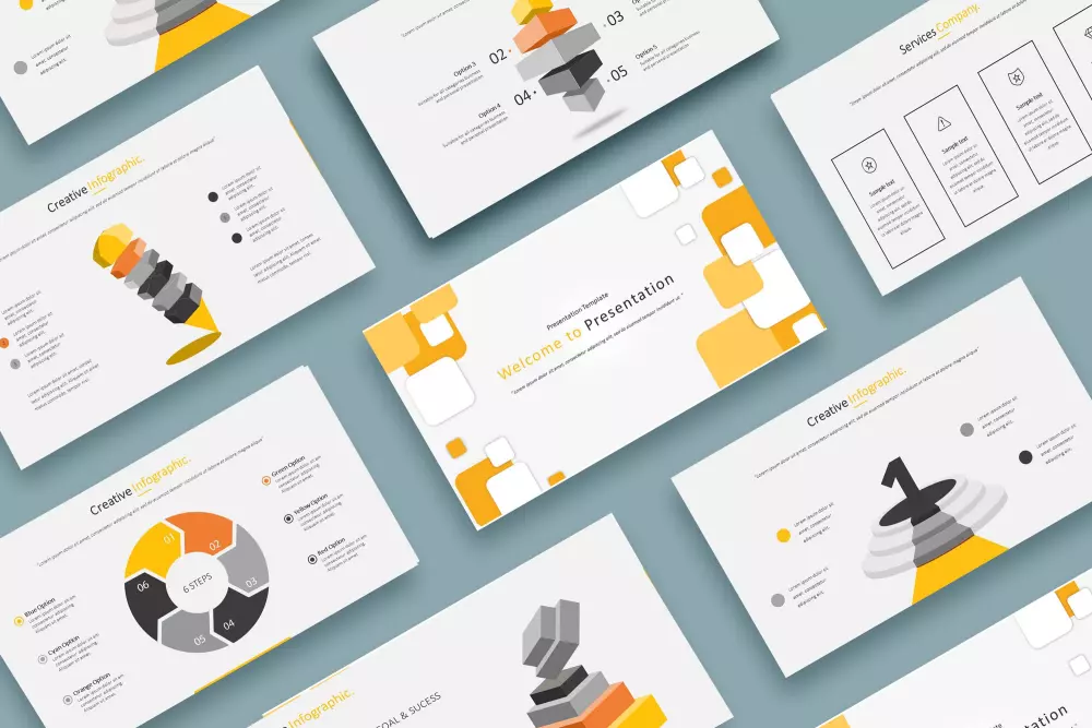 تصميم عرض باوربوينت بريزنتيشن احترافي مع انفوجرافيك