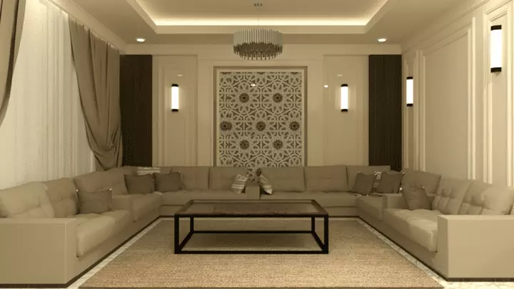 تصميم فراغ داخلي أو خارجي  مقابل 5$ بكل متر مربع