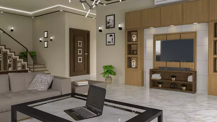 تصميم فراغ داخلي أو خارجي  مقابل 5$ بكل متر مربع