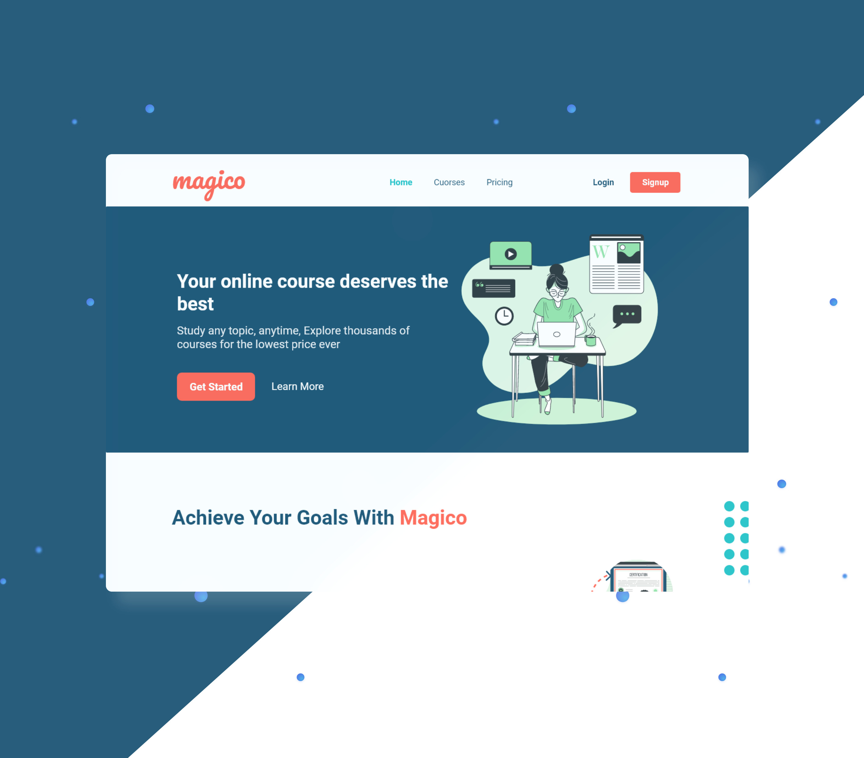 تصميم صفحة هبوط لمنتجك وخدمتك