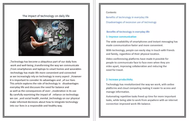 كتابه مقالات باللغه العربيه والإنجليزية Word و PowerPoint