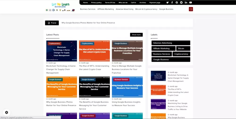 احصل على مدونة بلوجر جاهزة للاعتماد في ادسنس وتحقيق أرباح