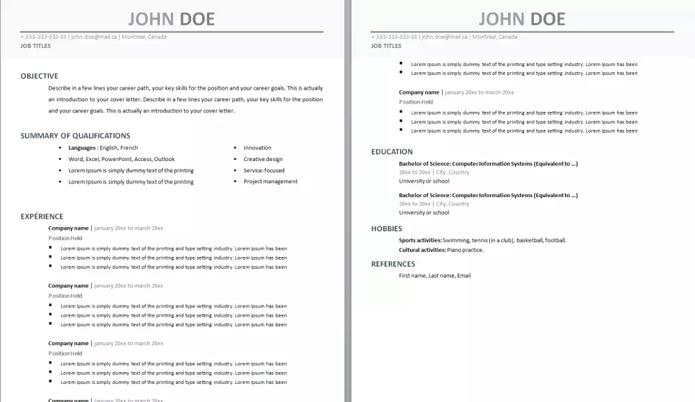 كتابه ال CV باللغتين العربيه والانجليزيه مع ثقل الCV بالذكاء الاصطناعي