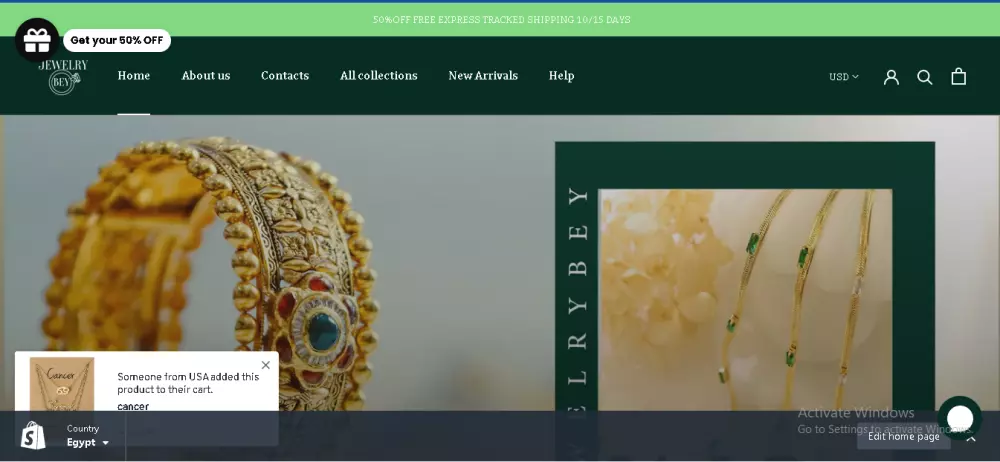 تصميم متجر الكترونى على منصه شوبيفاى