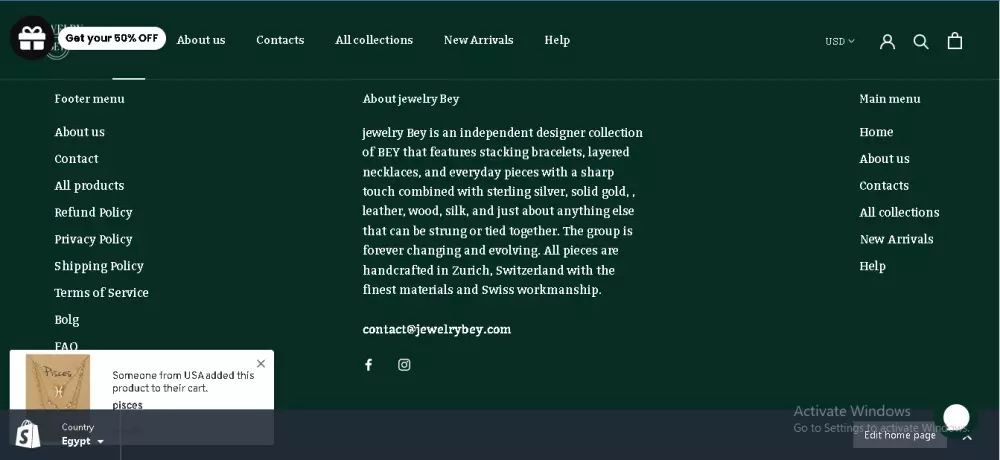 تصميم متجر الكترونى على منصه شوبيفاى