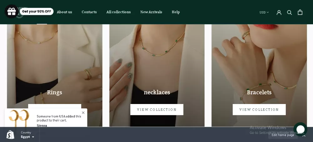 تصميم متجر الكترونى على منصه شوبيفاى