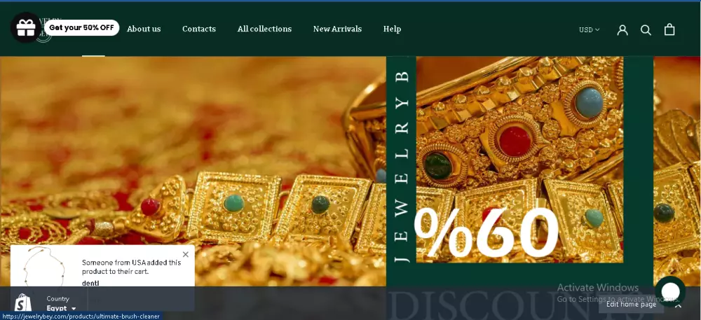 تصميم متجر الكترونى على منصه شوبيفاى