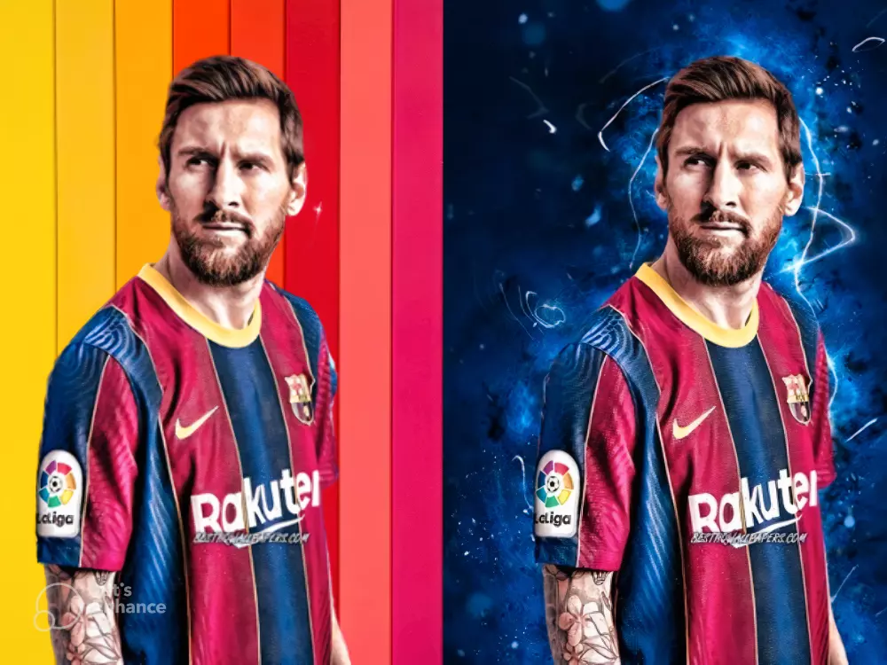 ازاله الخلفيه من الصوره، لن تجد الفرق بينهم  (ليونيل ميسي)