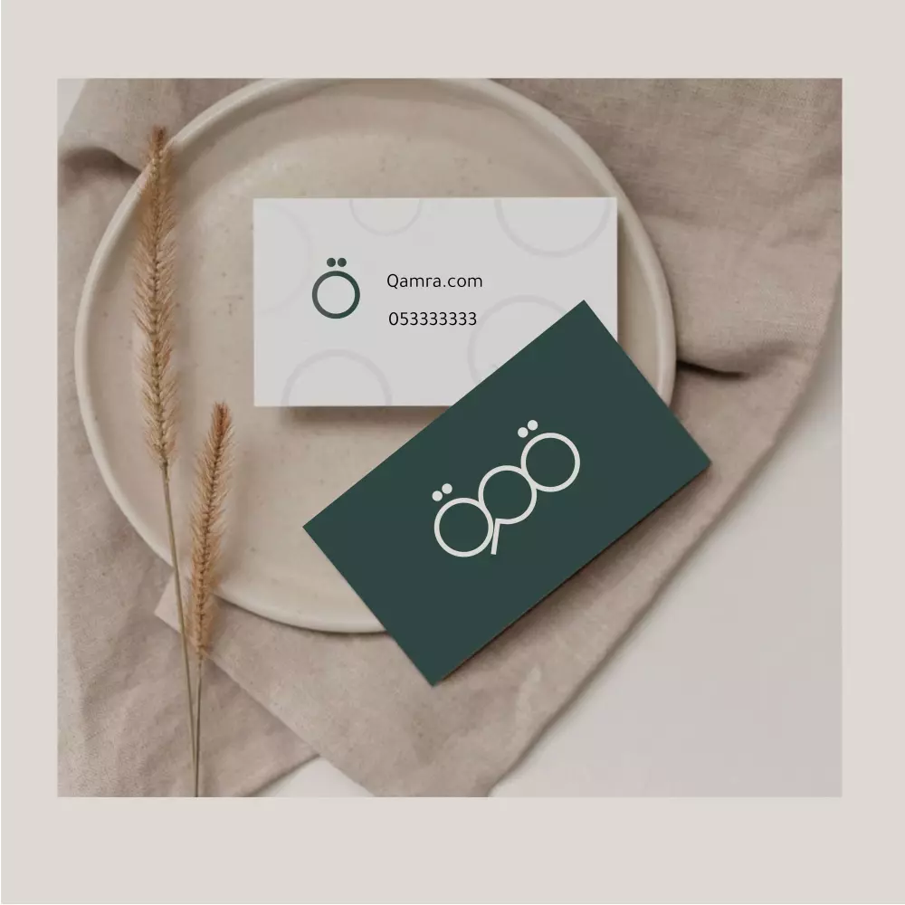 تصميم بطاقه عمل من الجهتين