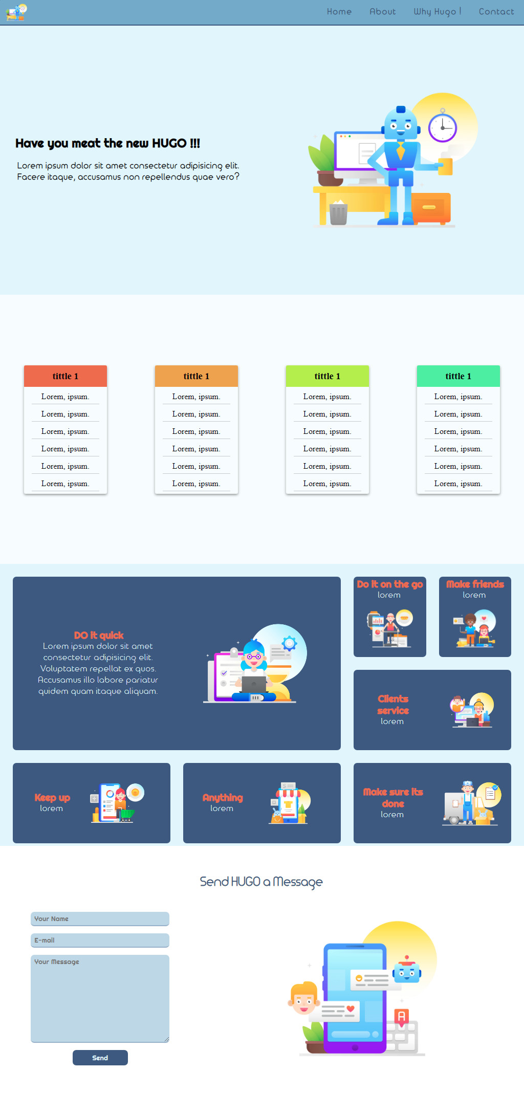 ساقوم بتصميم و برمجة صفحة هبوط احترافية مقابل 10 دولار