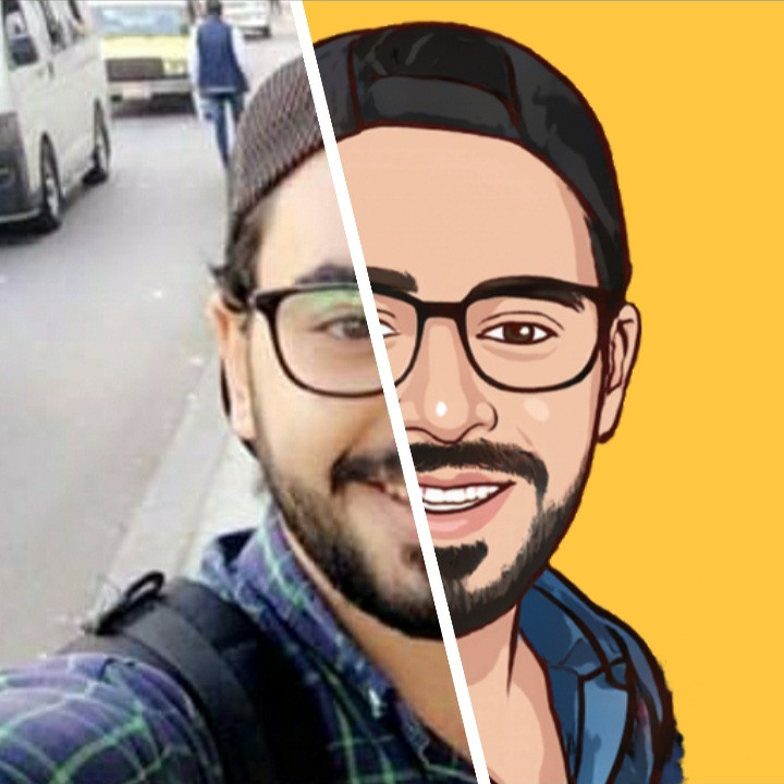 رسم صوره كرتون لوجهك فقط ب 5$