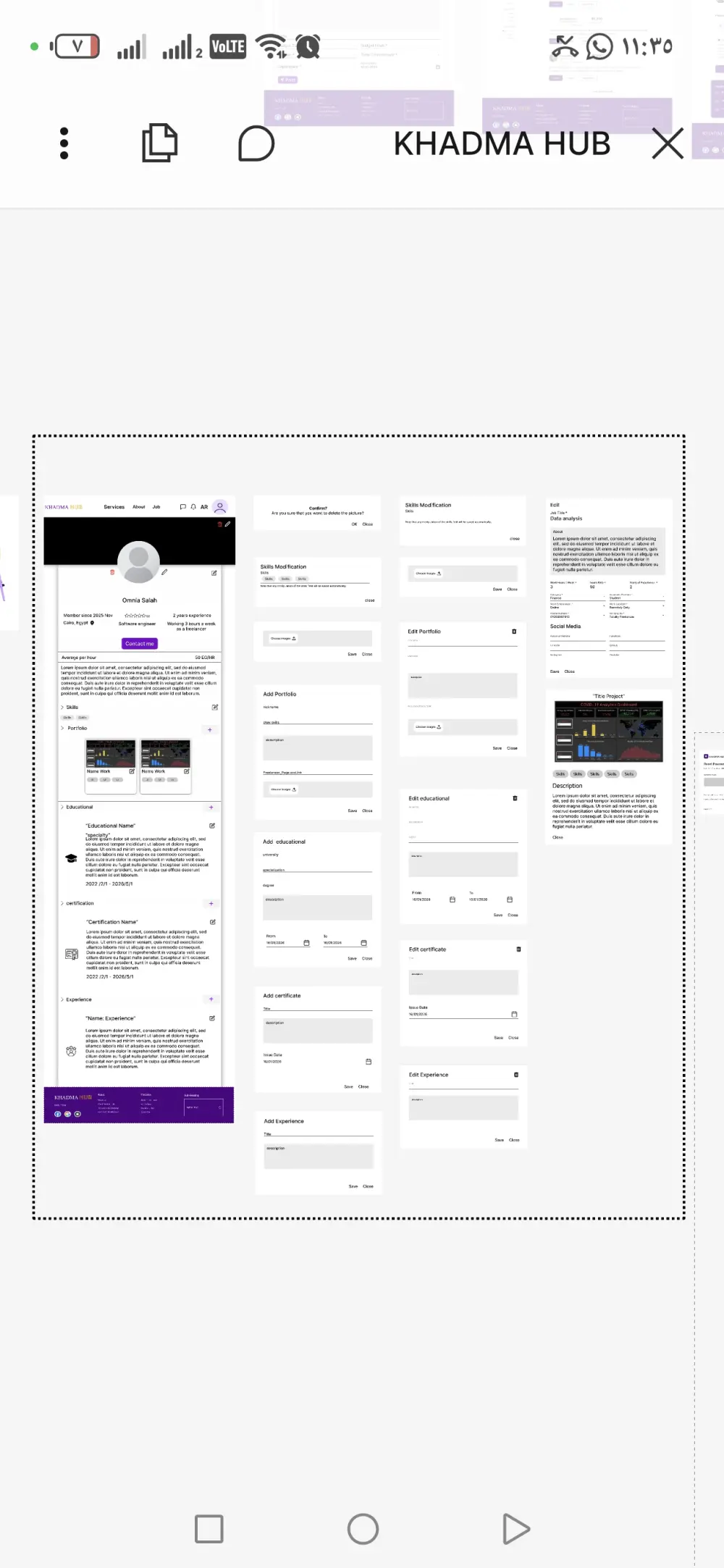 تصميم واجهات وتجربة المستخدم (UI/UX) لمواقع الويب وتطبيقات الموبايل بشكل احترافي باستخدام Figma مع مراعاة سهولة الاستخدام وجاذبية التصميم.