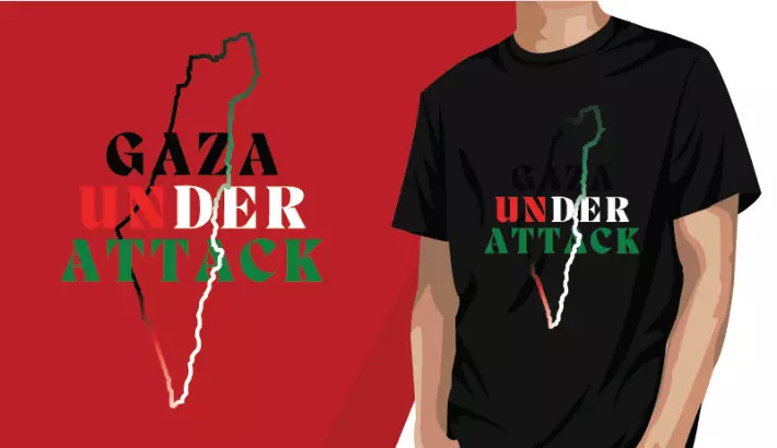 تصميم تيشرت (T-Shirt) إبداعي ومبتكر مزامن لأحداث العالم