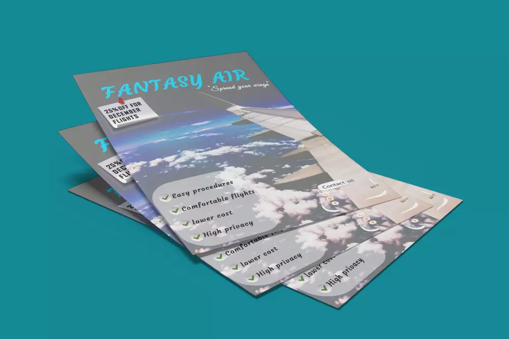 تصميم فلاير أو بروشور جذاب واحترافي