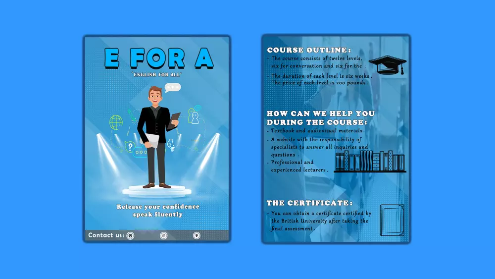 تصميم فلاير أو بروشور جذاب واحترافي