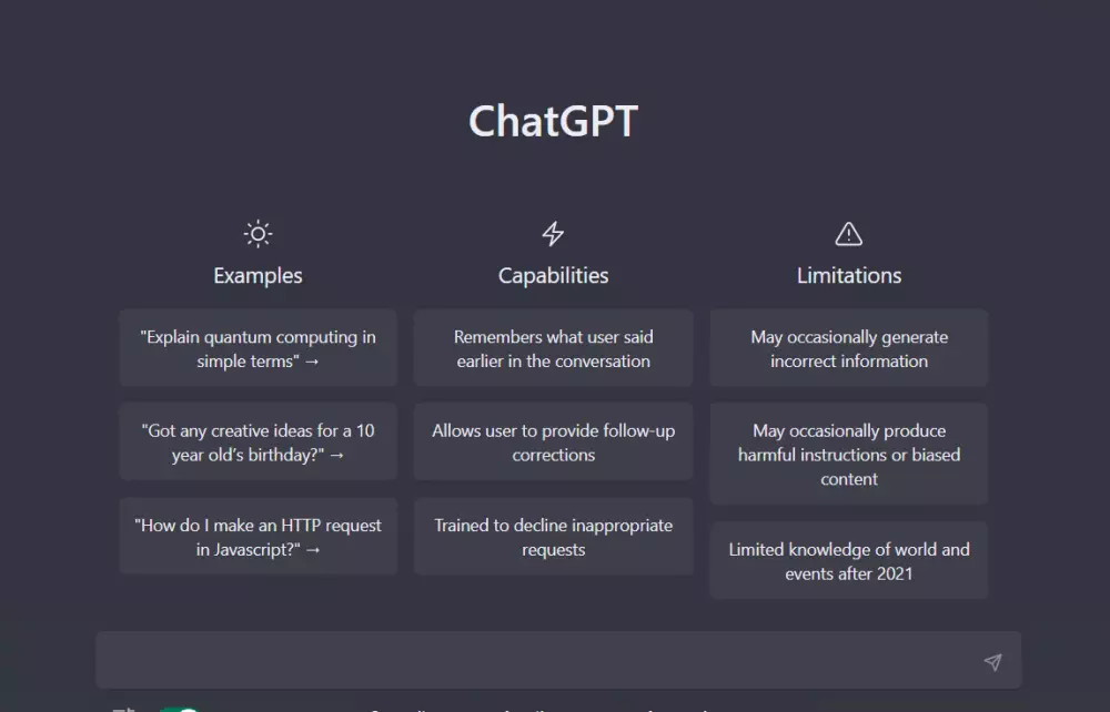حسابات Chat Gpt