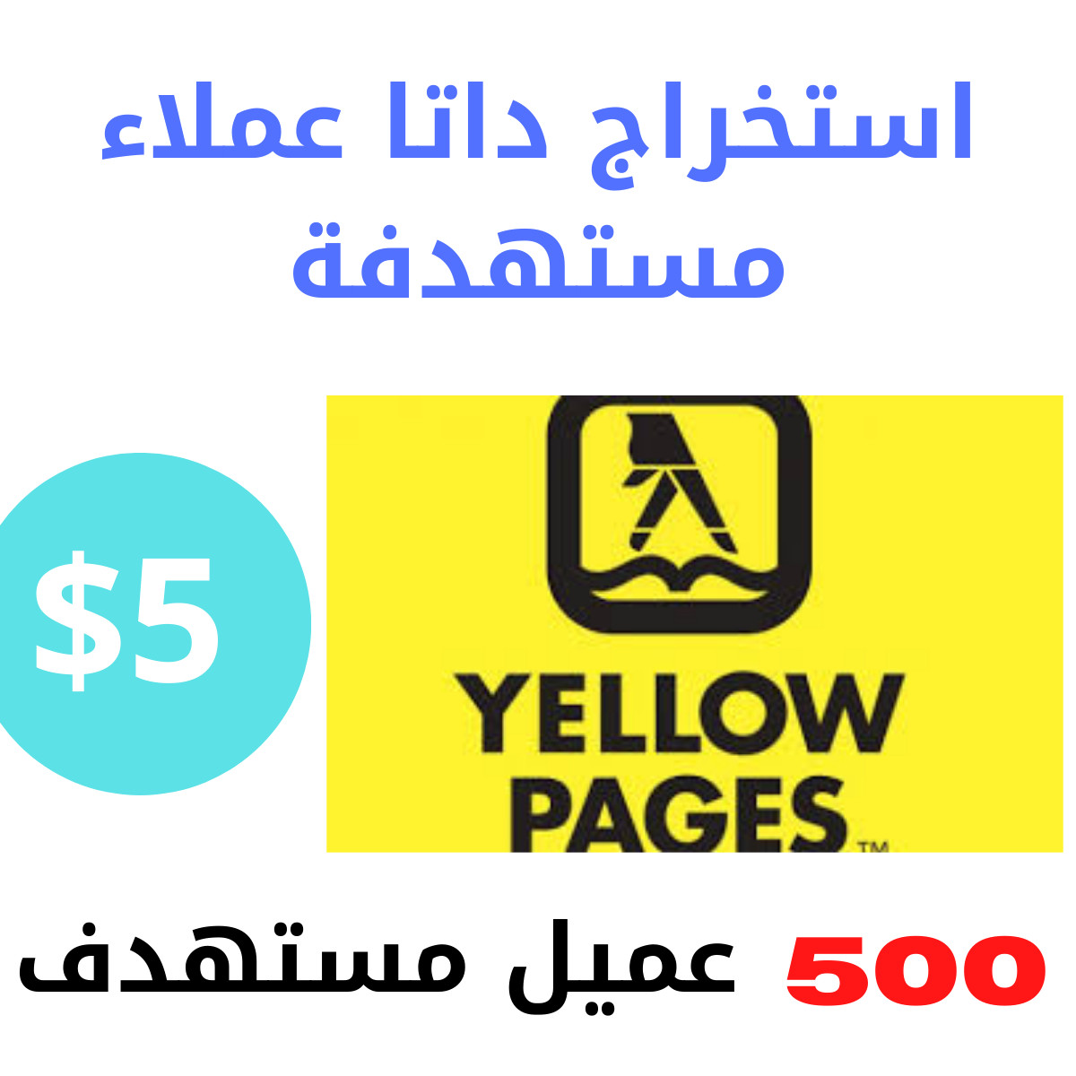 استخراج بيانات عملاء يلوبيدج ( البيانات العامة ) كل 500 عميل 5 دولار