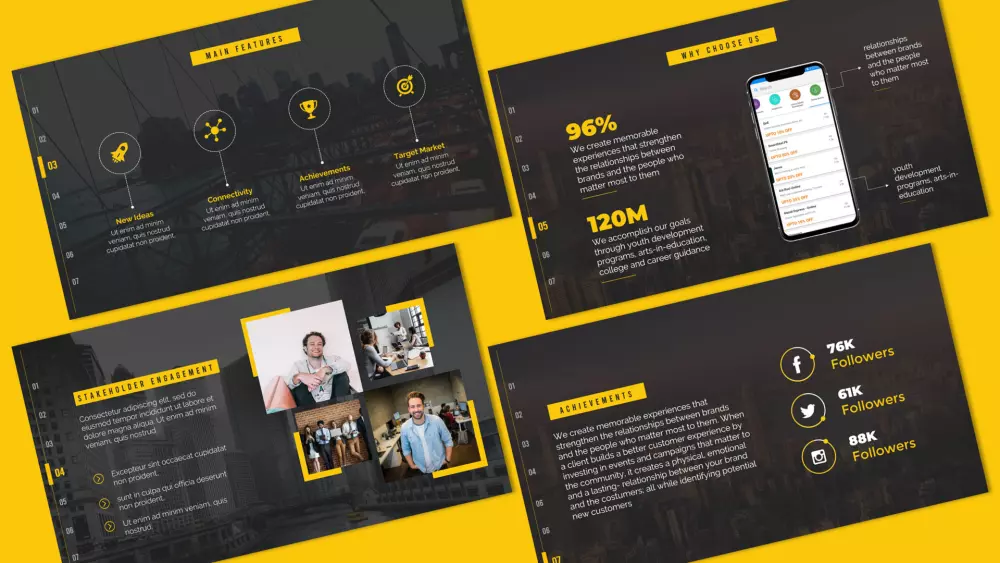 تصميم عرض تقديمي جذاب من PowerPoint / Keynote / Prezi