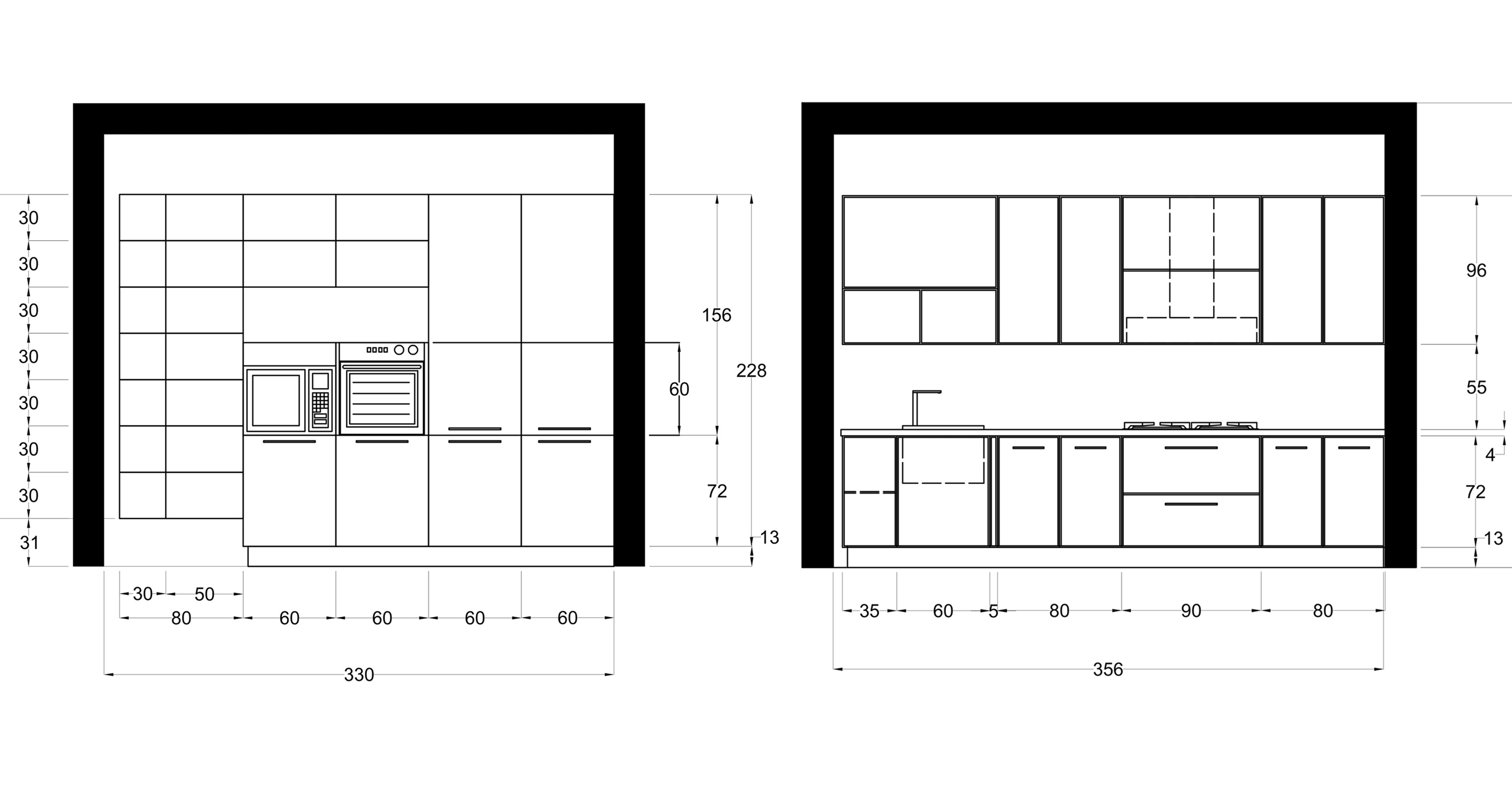 تصميم مخطط مطبخ 2D مقابل 5$