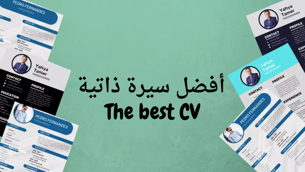 عمل سيرة ذاتية باللغتين العربية والإنجليزية _ CV By arabic and English