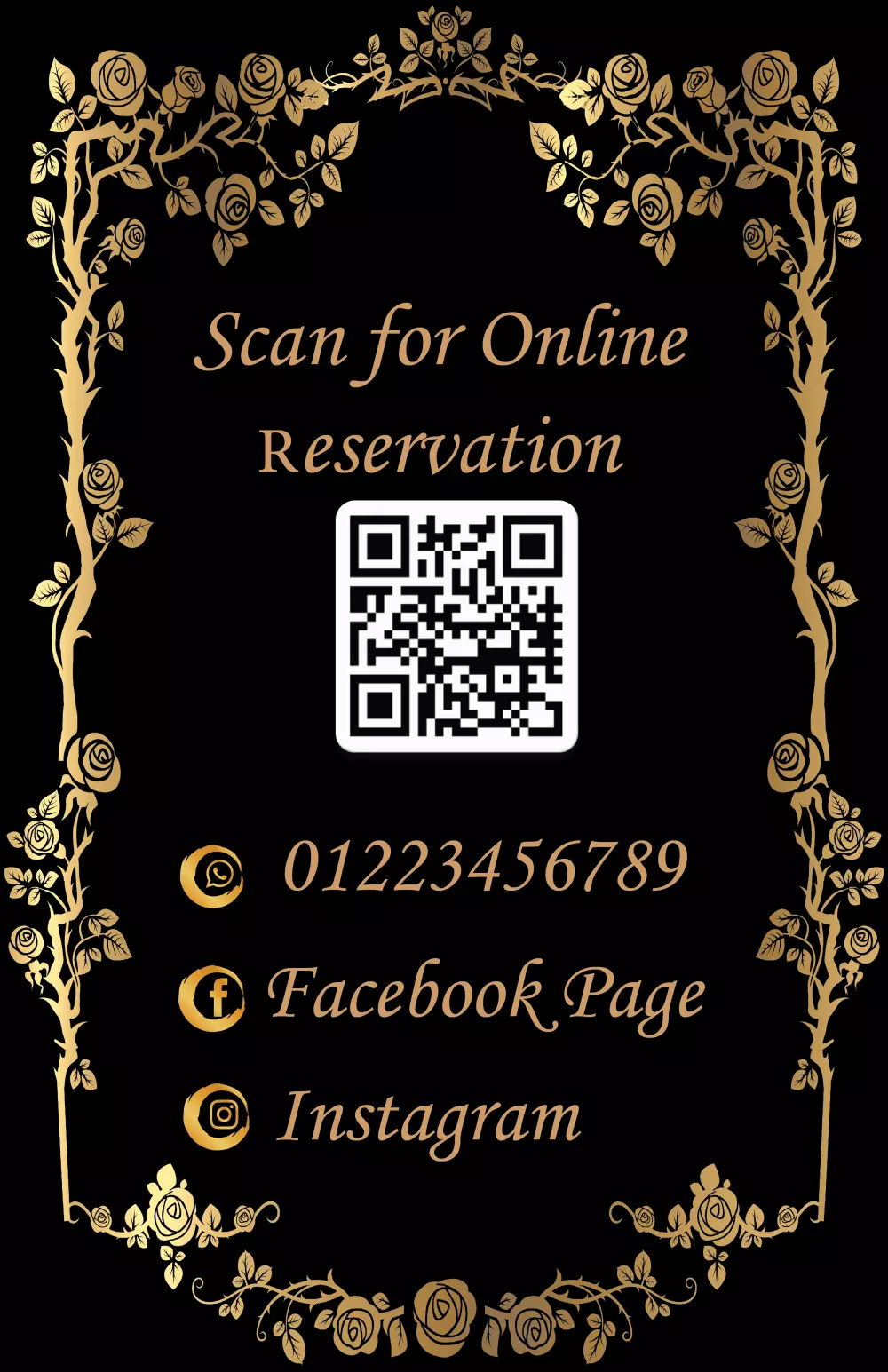 تصميم قائمة اسعار لمطعم