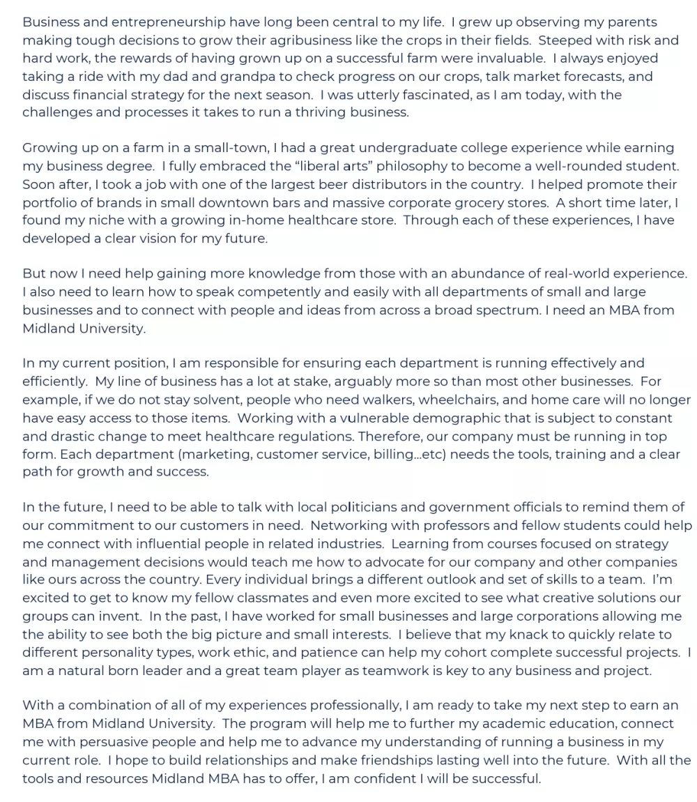 كتابة خطاب الدوافع أو الغرض من الدراسة (Personal statement)