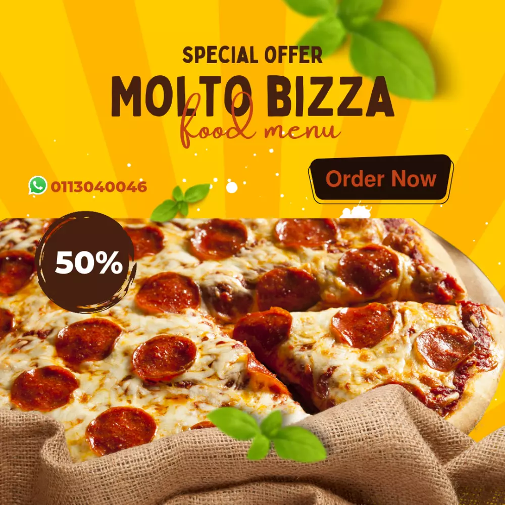 تصميم إعلانات سوشيال ميديا وبوسترات مطاعم