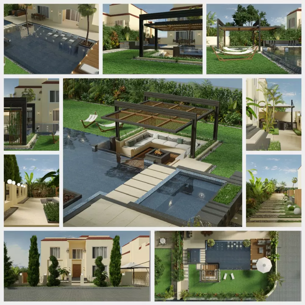 تصميمات معماريه خارجية و ديكورات داخلية بكفاءة عالية