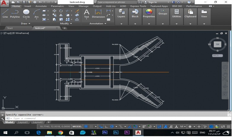 رسم اللوحات المعمارية والرسوم التنفيذية علي الاوتوكاد