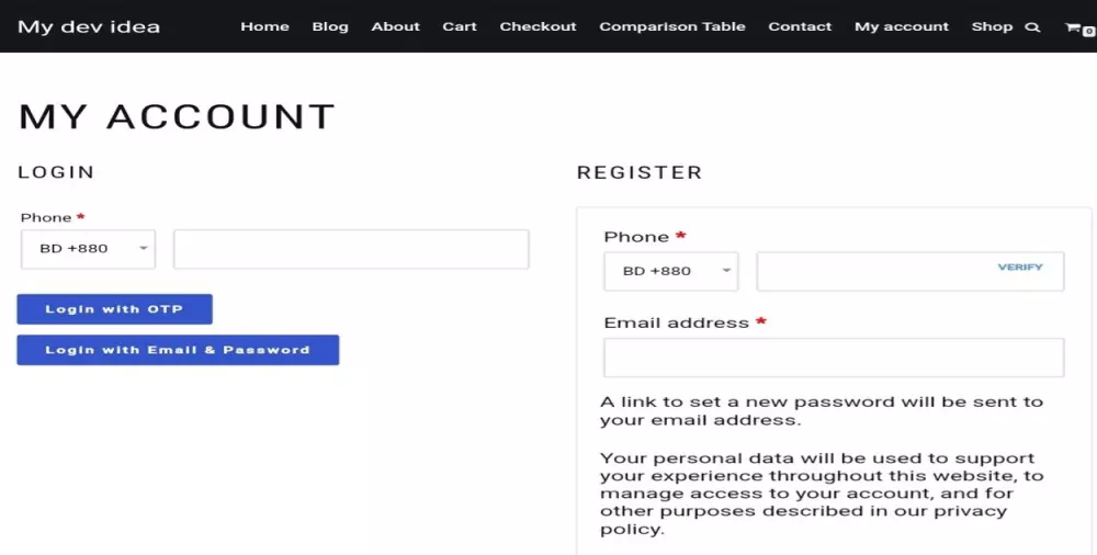 الدخول إلى متجر ووكومرس بالجوال