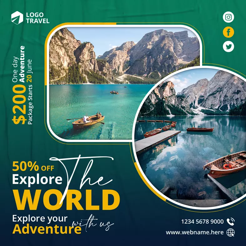 تصميم بوست سوشيال ميديا - البوست الواحد بـ 5 دولار فقط