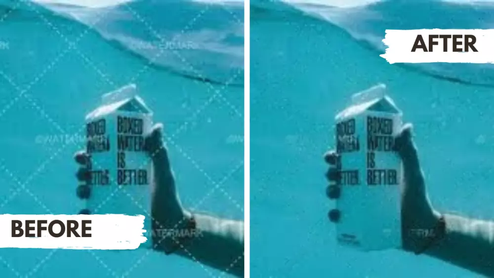 إزالة العلامة المائية من الصورة