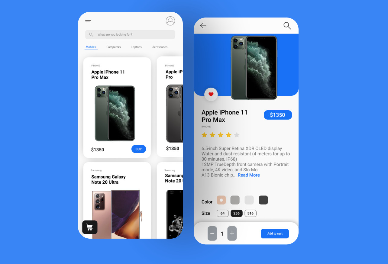 تصميم واجهة لتطبيقك ب5$