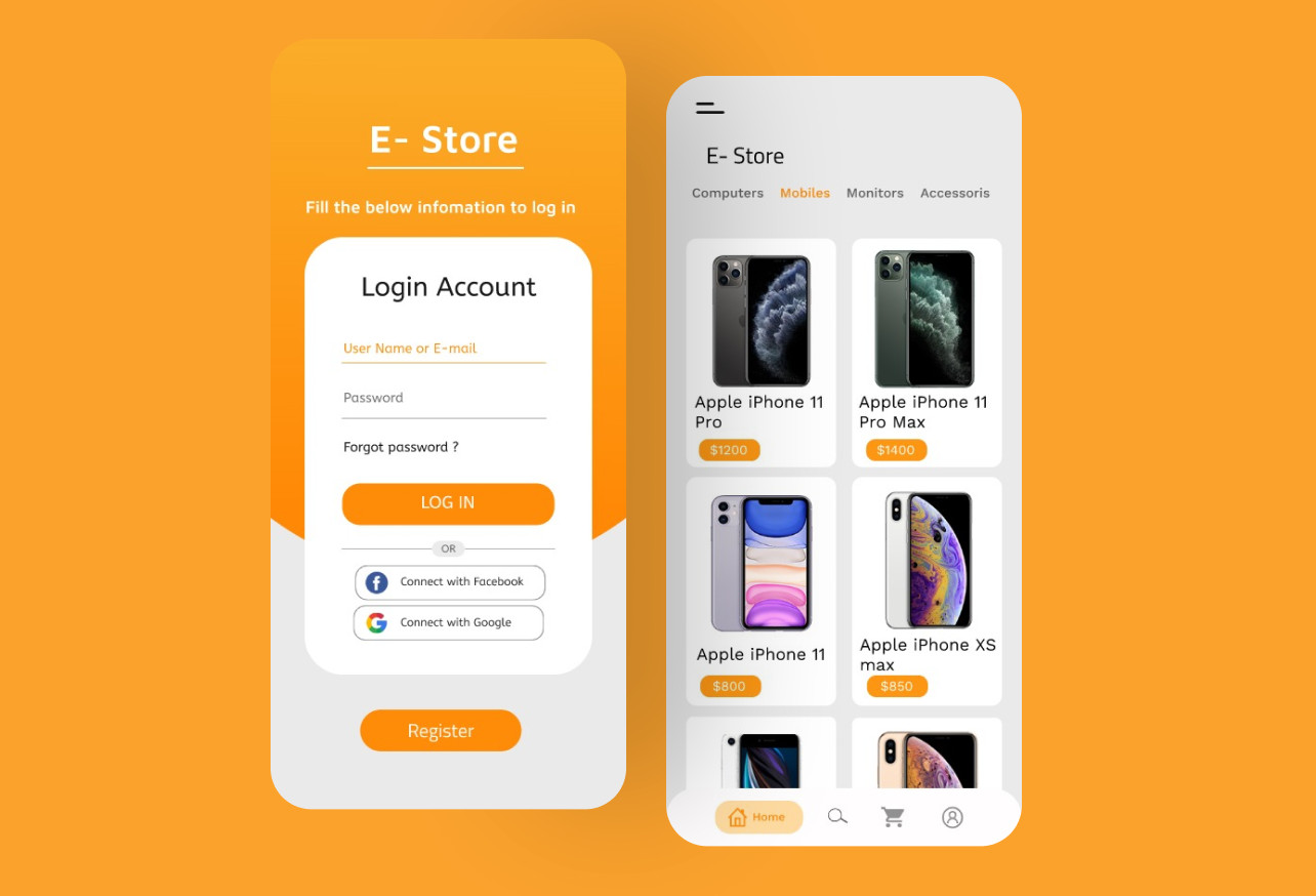 تصميم واجهة لتطبيقك ب5$