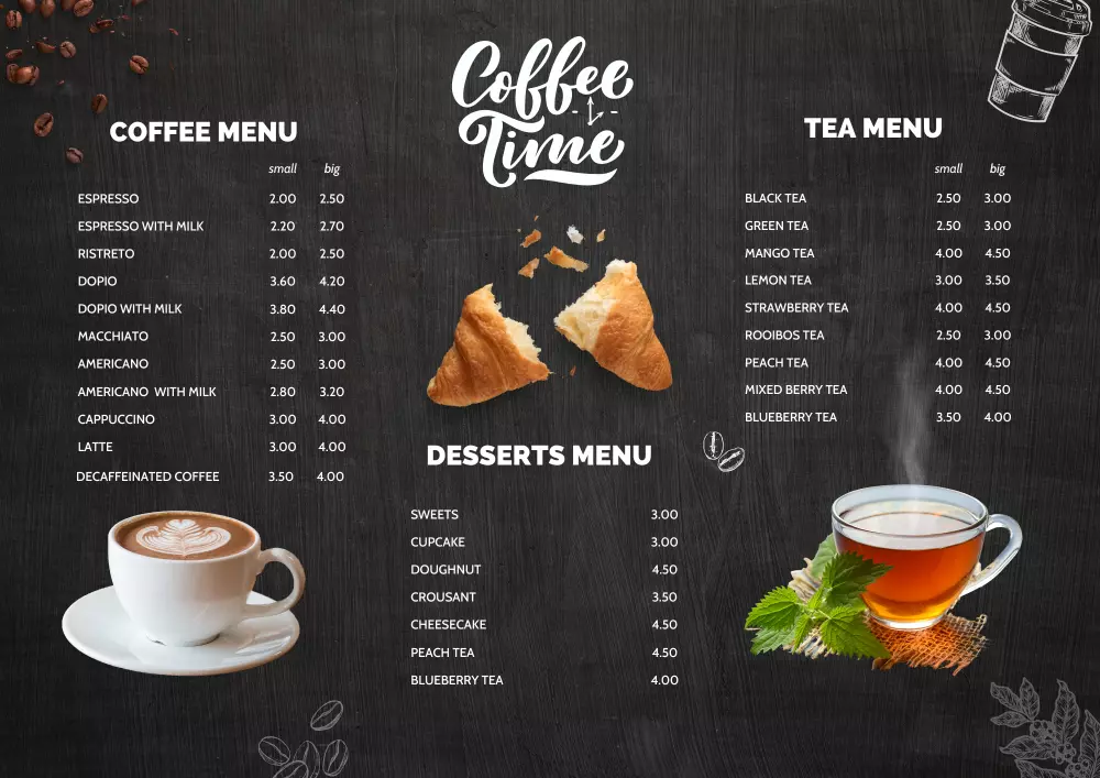 تصميم منيو (Menu) إحترافي