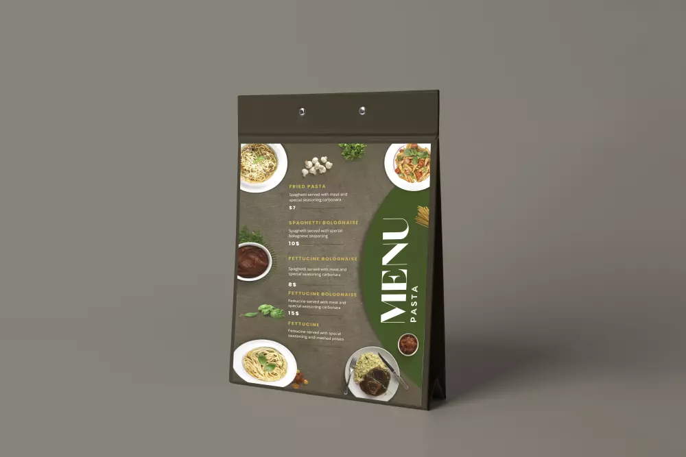 تصميم منيو (Menu) إحترافي