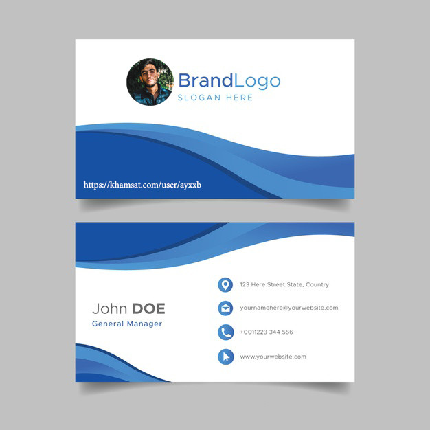 تصميم بطاقة أعمال أو بطاقة شخصية إبداعية حسب ذوقك الخاص