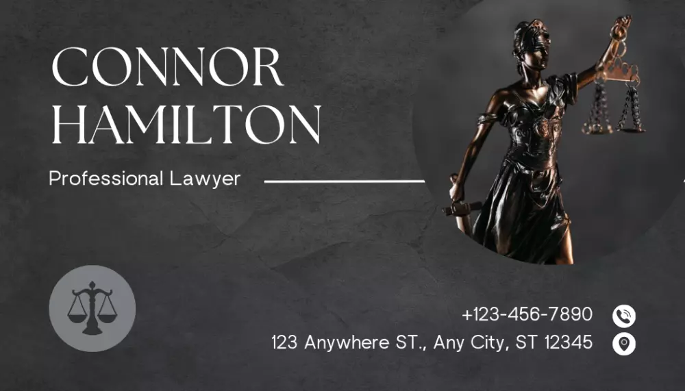 تصميم كرت لمحامي بشكل أحترافي