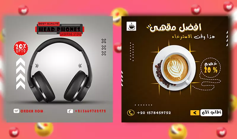 تصميم بوست سوشيال ميديا احترافي