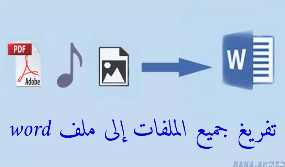 كتابة وتفريغ النصوص والصور والفيديوهات والمقاطع الصوتية على word