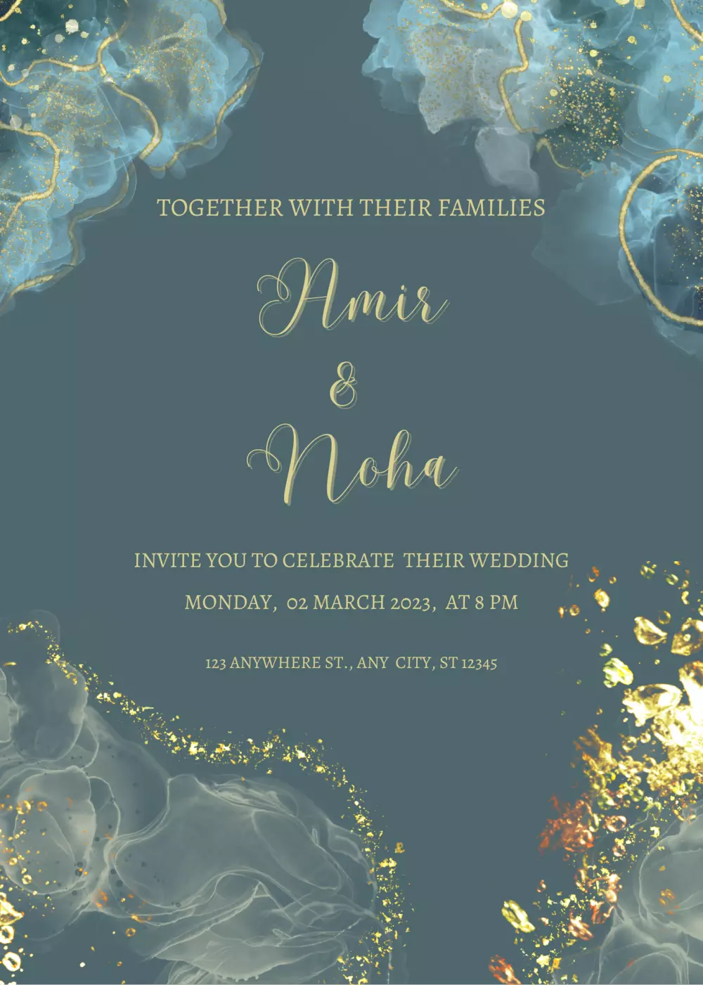 تصميم  2 بطاقات دعوات بطريقة مميزة ب 5$ فقط