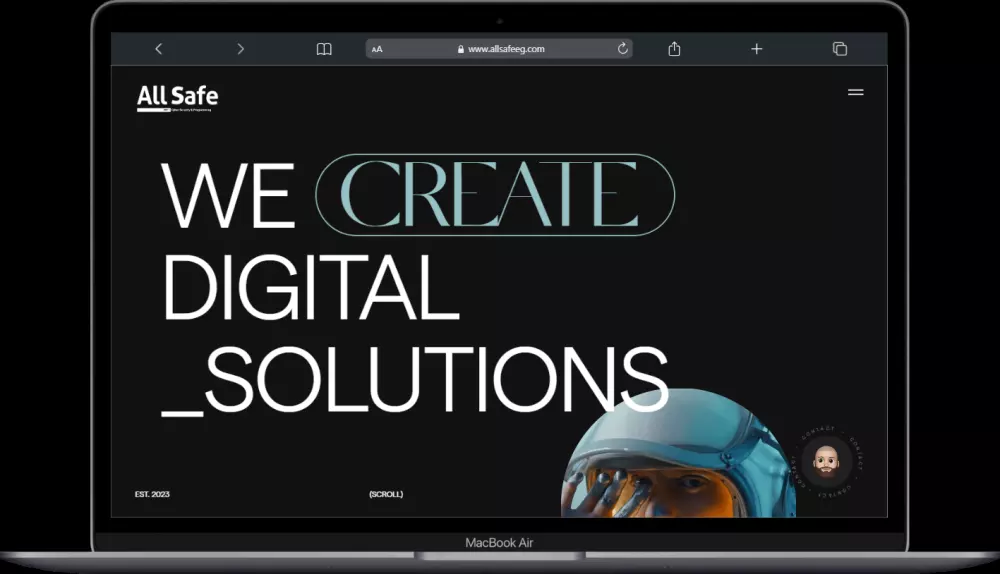 انشاء موقع كامل مكون من 8 صفحات