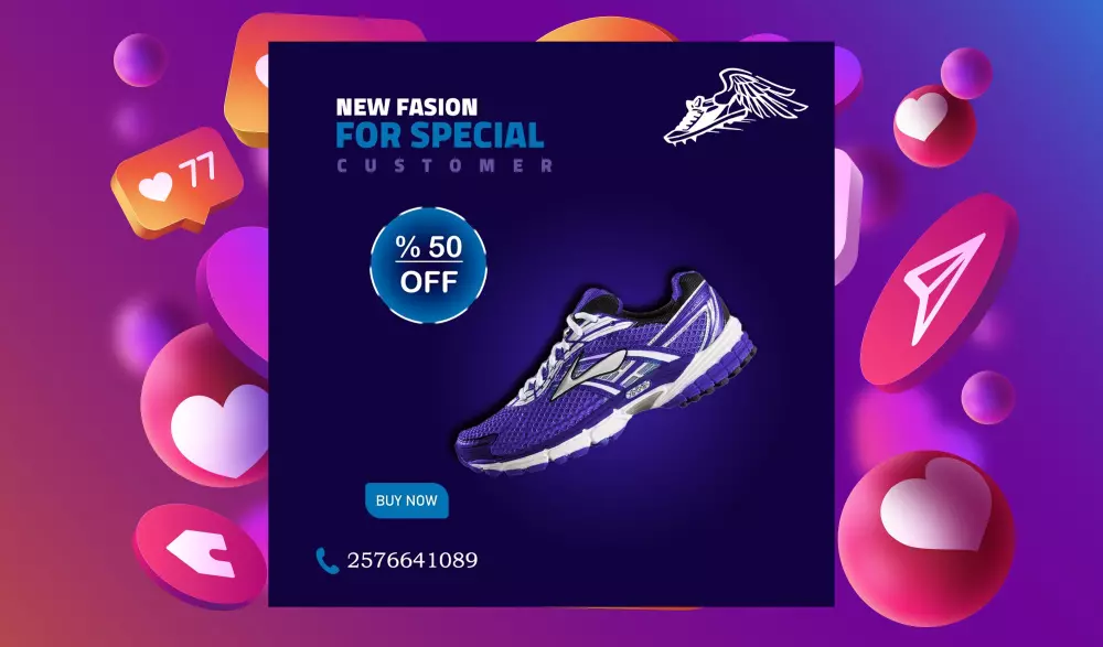 تصميم إعلانات سوشيال ميديا