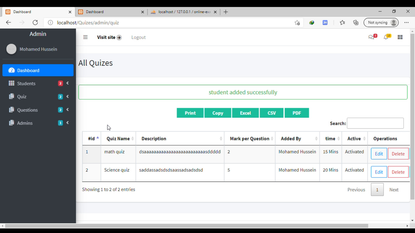 موقع اختبارات اونلاين