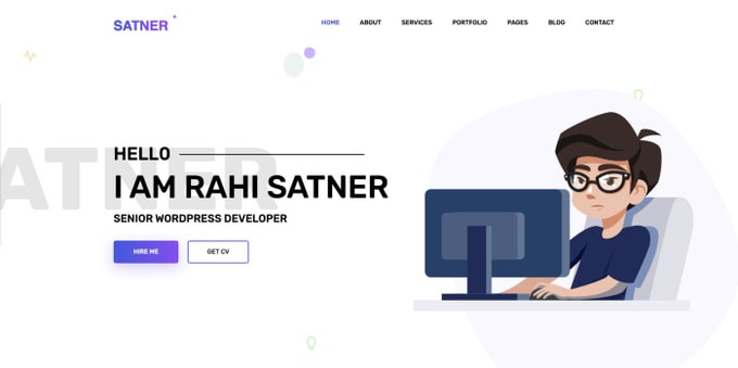 تصميم وبرمجة موقع شخصي احترافي