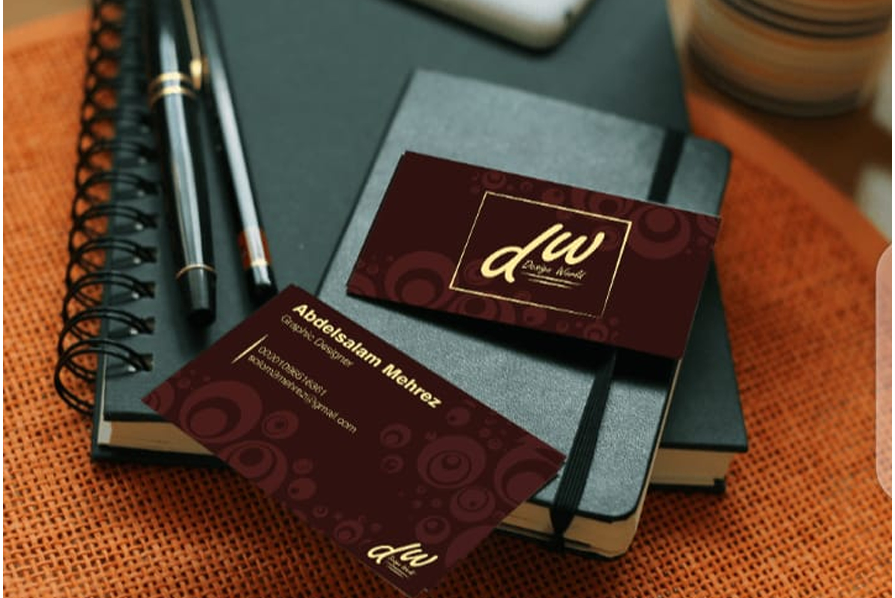 تصميم كارت شخصي او بيزنيس كارت - كارت اعمال- بطاقة اعمال