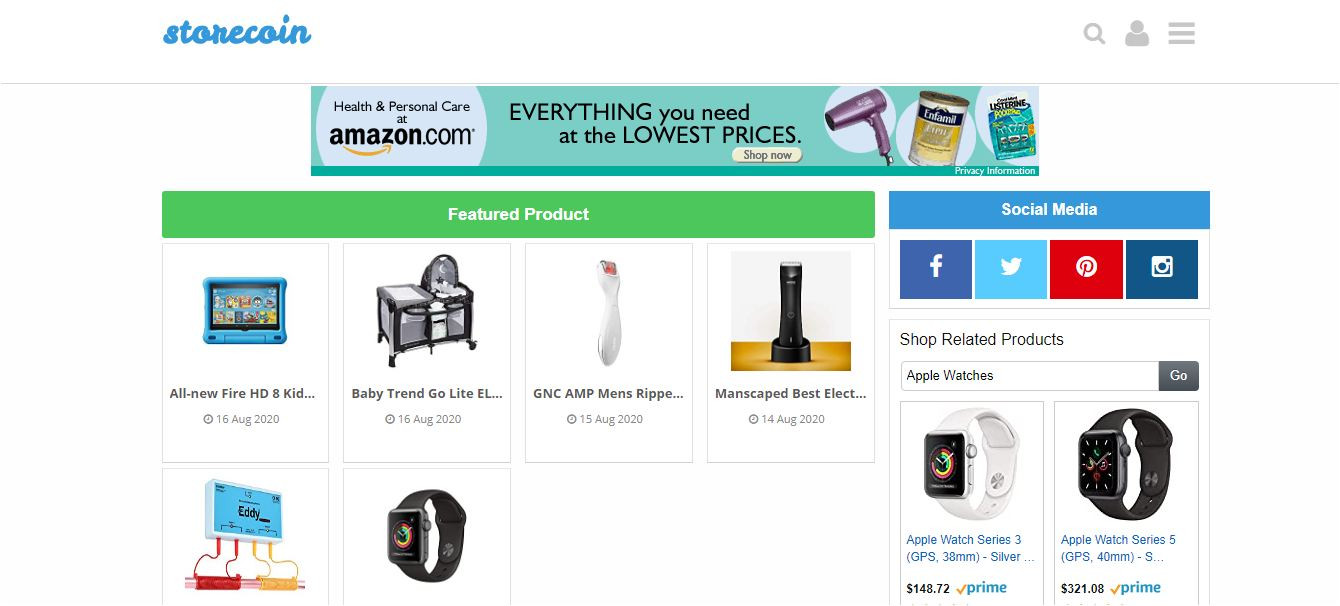 إنشاء متجر لمنتجات أمازون على منصة بلوجر Blogger بـ: 10$